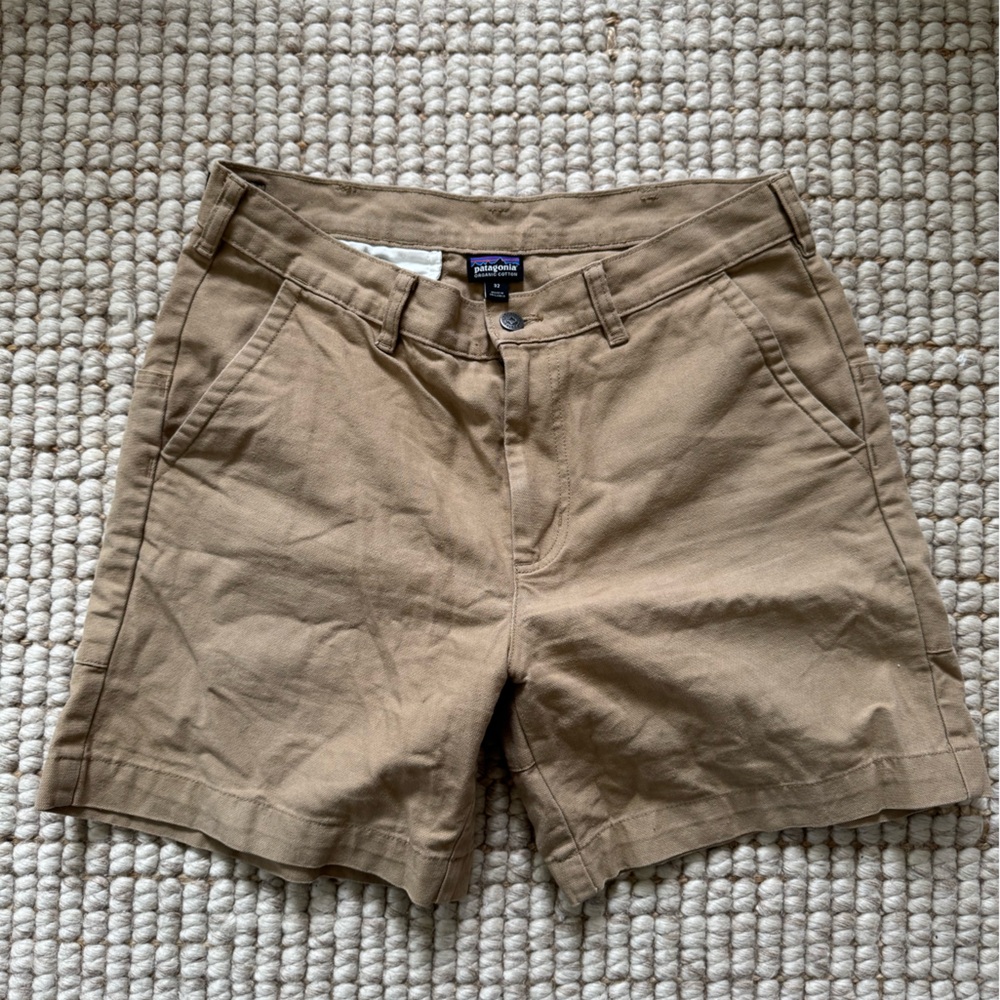 Patagonia Khaki Organic Cotton Shorts